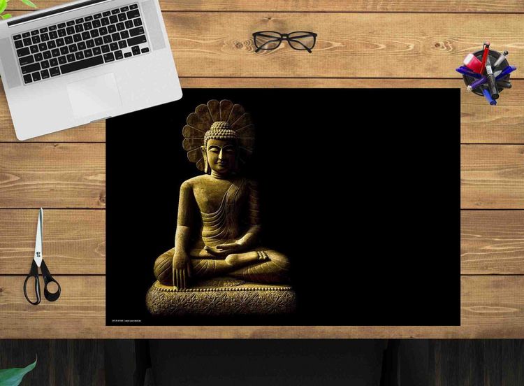 Produktbild: Cover-your-desk Schreibtischunterlage f&uuml;r Kinder und Erwachsene Buddha, aus hochwertigem Vinyl , 60 x 40 cm