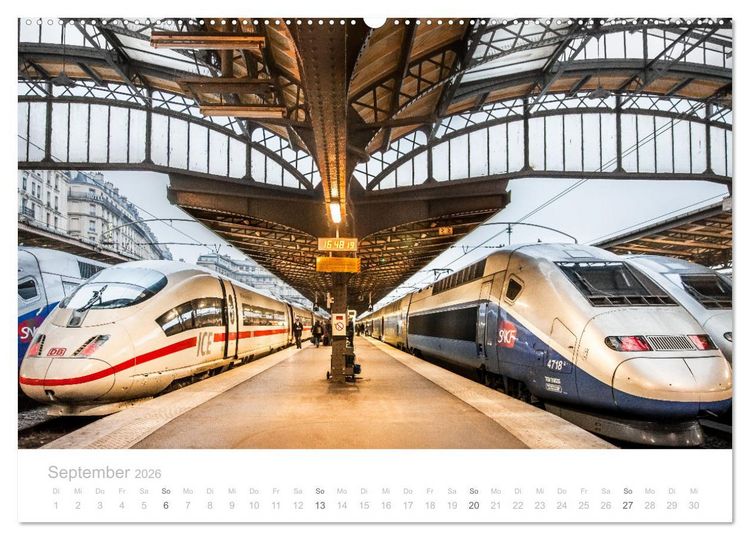 Produktbild: Bus, Bahn und Co. - Faszinierende Fahrzeuge (Wandkalender 2026 DIN A2 quer), CALVENDO Monatskalender