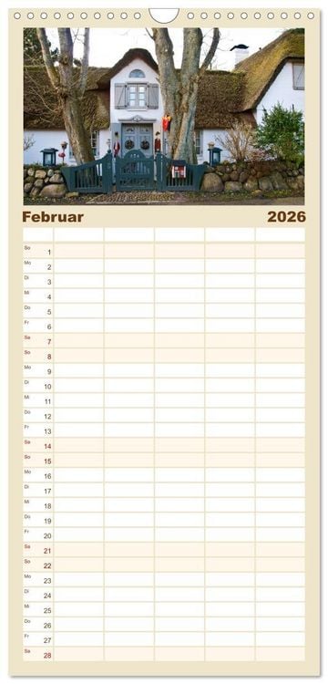 Produktbild: Familienplaner 2026 - Sylt-Momente mit 5 Spalten (Wandkalender, 21 x 45 cm) CALVENDO
