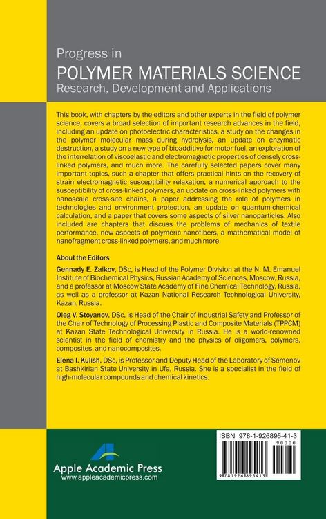 Produktbild: Progress in Polymer Materials Science
