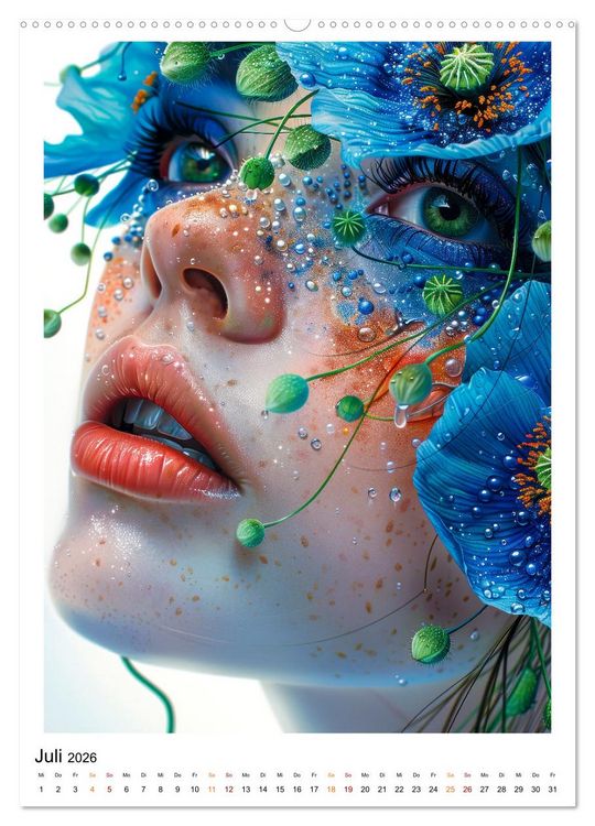 Produktbild: Gesichter Faszination (hochwertiger Premium Wandkalender 2026 DIN A2 hoch), Kunstdruck in Hochglanz