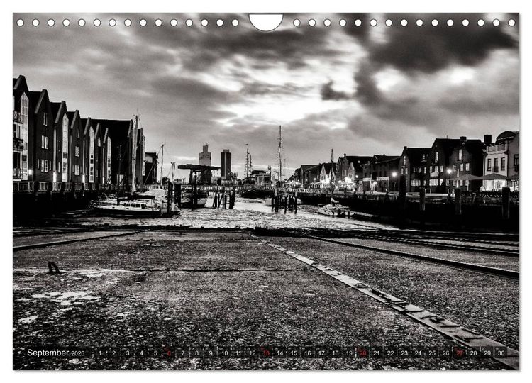 Produktbild: Ein Blick auf Husum (Wandkalender 2026 DIN A4 quer), CALVENDO Monatskalender