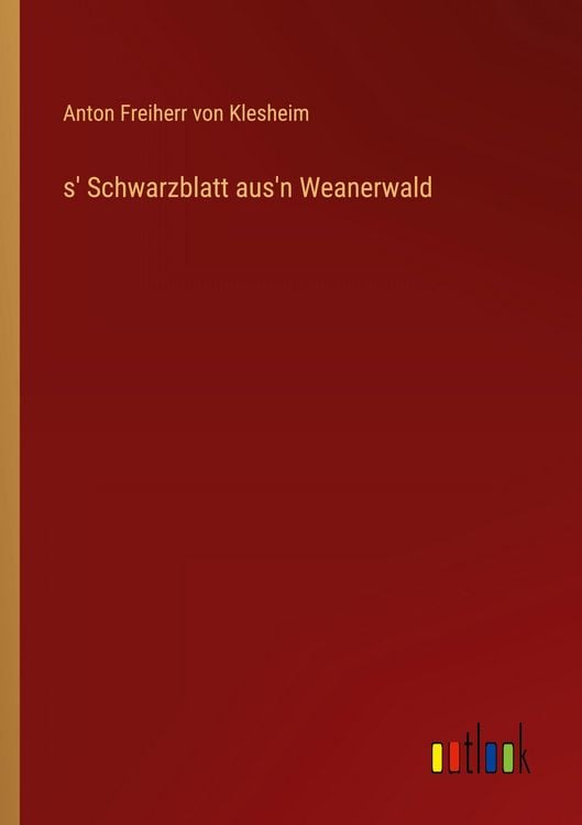 Produktbild: S' Schwarzblatt aus'n Weanerwald