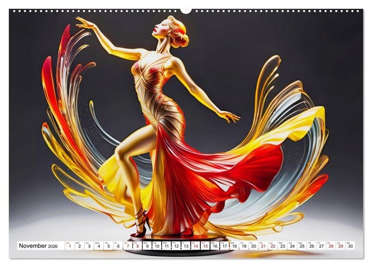 Produktbild: Elegant dancers (High Quality Premium Wall Calendar 2026 DIN A2 landscape),CALVENDO 12 Month Wall Calendar