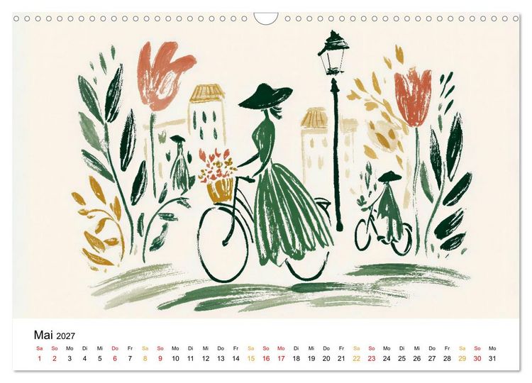 Produktbild: Ein Jahr in sanften Farben (Wandkalender 2027 DIN A3 quer), CALVENDO Monatskalender