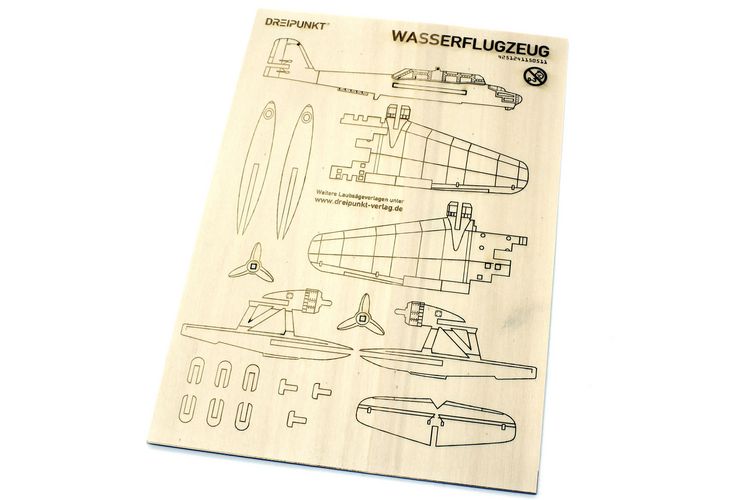 Produktbild: Laubs&auml;gevorlage Wasserflugzeug