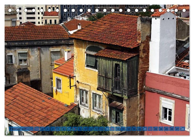 Produktbild: BlickPunkt Lissabon (Tischkalender 2026 DIN A5 quer), CALVENDO Monatskalender