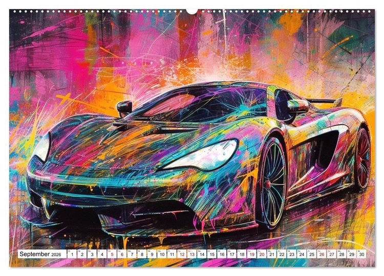 Produktbild: Neon Speed (Wandkalender 2026 DIN A2 quer), CALVENDO Monatskalender