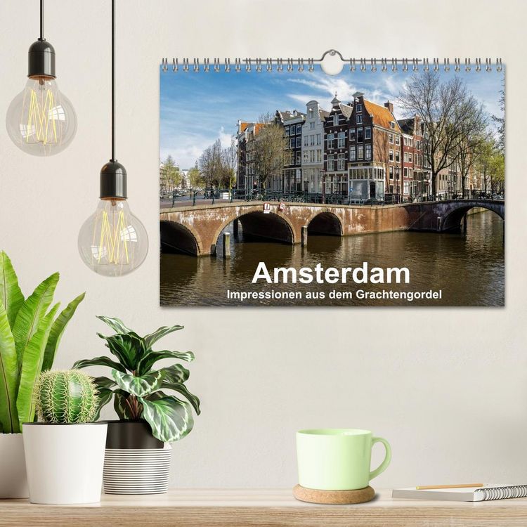 Produktbild: Amsterdam - Impressionen aus dem Grachtengordel (Wandkalender 2026 DIN A4 quer), CALVENDO Monatskalender