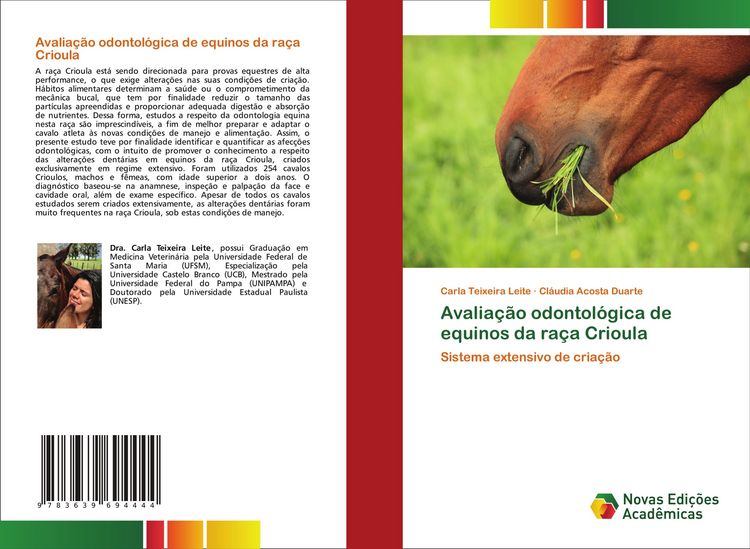 Produktbild: Avalia&ccedil;&atilde;o odontol&oacute;gica de equinos da ra&ccedil;a Crioula