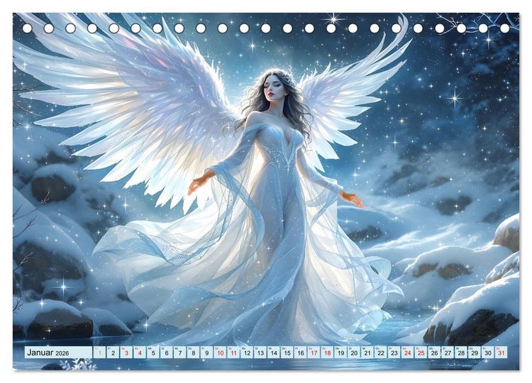 Produktbild: Engel und Wasser - Ein Band der Anmut (Tischkalender 2026 DIN A5 quer), CALVENDO Monatskalender