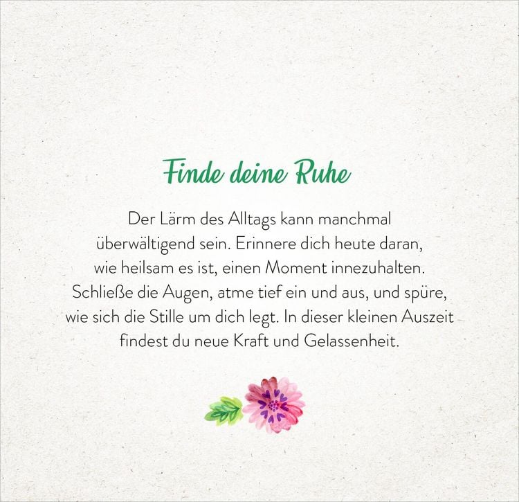 Produktbild: 365 Tage einatmen. Ausatmen. L&auml;cheln.