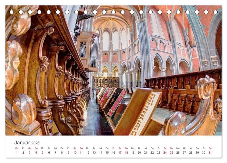 Produktbild: Abtei Marienstatt (Tischkalender 2026 DIN A5 quer), CALVENDO Monatskalender