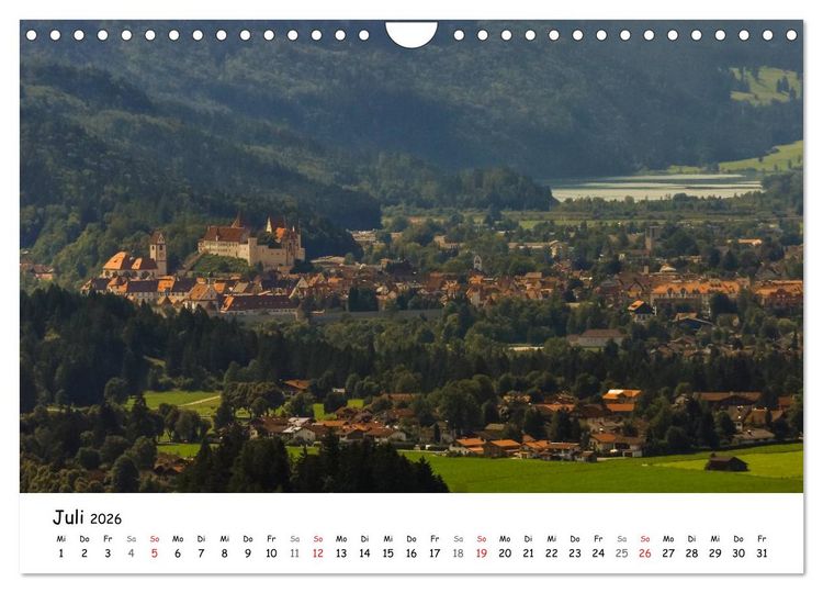 Produktbild: Unterwegs im Allg&auml;u (Wandkalender 2026 DIN A4 quer), CALVENDO Monatskalender