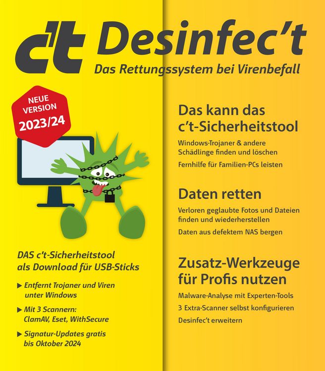 Produktbild: C't Desinfec't 2023/24
