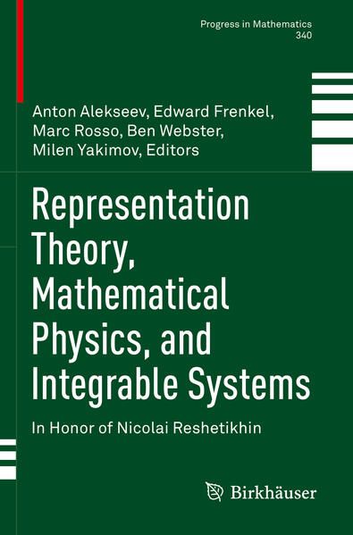 Produktbild: Representation Theory, Mathematical Physics, and Integrable Systems