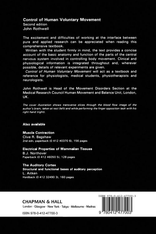 Produktbild: Control of Human Voluntary Movement