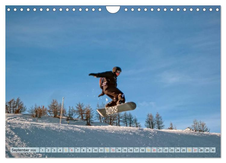 Produktbild: Snowboard - so cool (Wandkalender 2026 DIN A4 quer), CALVENDO Monatskalender