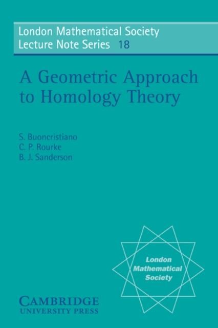 Produktbild: Geometric Approach to Homology Theory