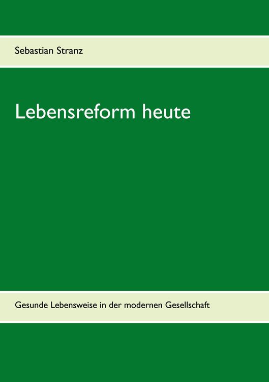 Produktbild: Lebensreform heute