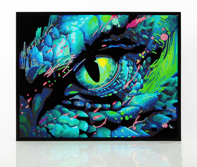 Produktbild: DIAMOND DOTZ - Diamond Painting Neon Drachenauge