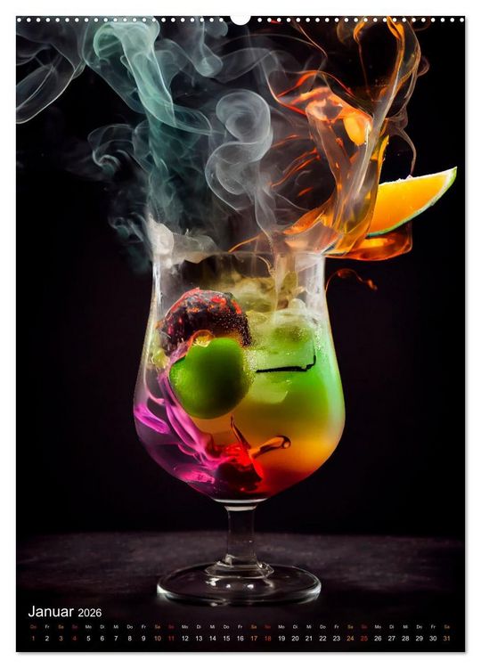 Produktbild: Cocktails - Bew&auml;hrter Genuss neu interpretiert (Wandkalender 2026 DIN A2 hoch), CALVENDO Monatskalender
