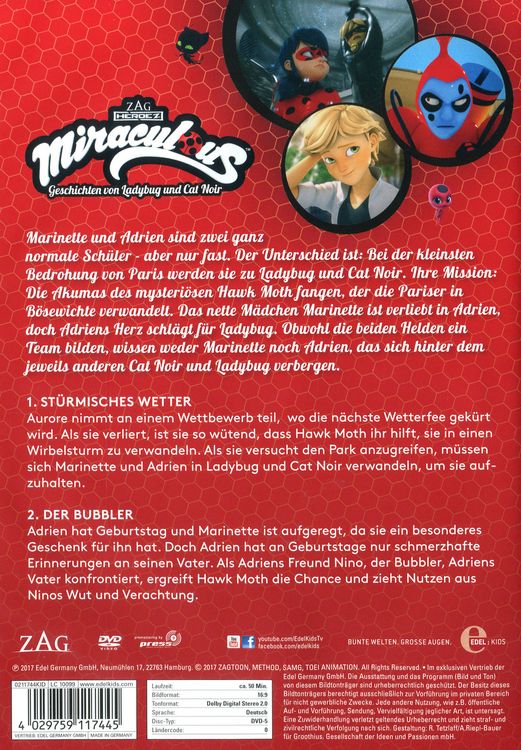 Produktbild: Miraculous 1 - Geschichten von Ladybug und Cat Noir - St&uuml;rmisches Wetter