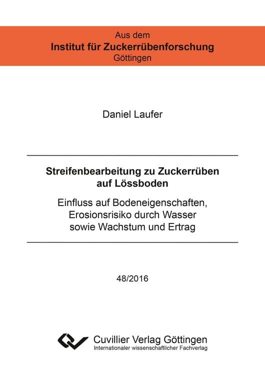 Produktbild: Streifenbearbeitung zu Zuckerrüben auf Lössboden