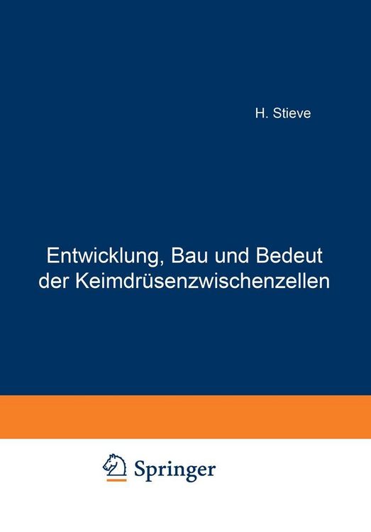 Produktbild: Entwicklung, Bau und Bedeutung der Keimdr&uuml;senzwischenzellen