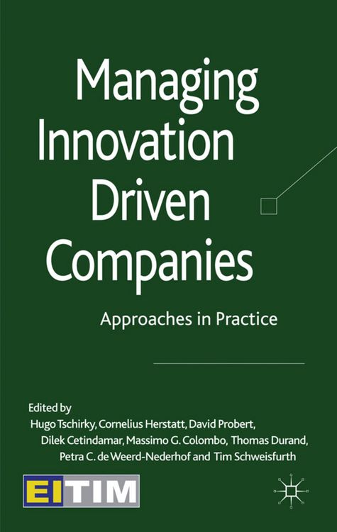 Produktbild: Managing Innovation Driven Companies