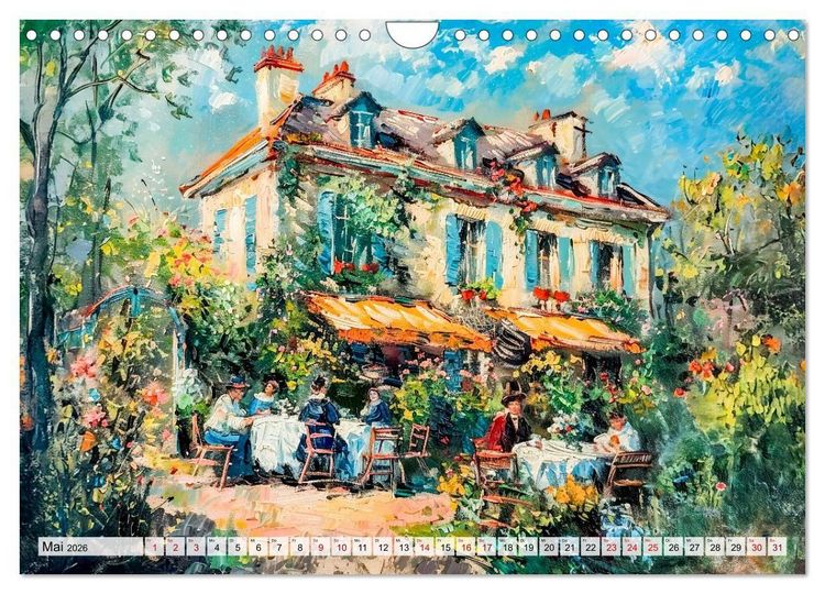 Produktbild: G&auml;rten im Licht - Impressionistische Spazierg&auml;nge mit Bl&uuml;tenpracht (Wandkalender 2026 DIN A4 quer), CALVENDO Monatskalender