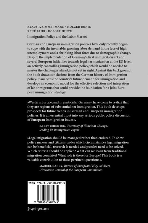 Produktbild: Immigration Policy and the Labor Market