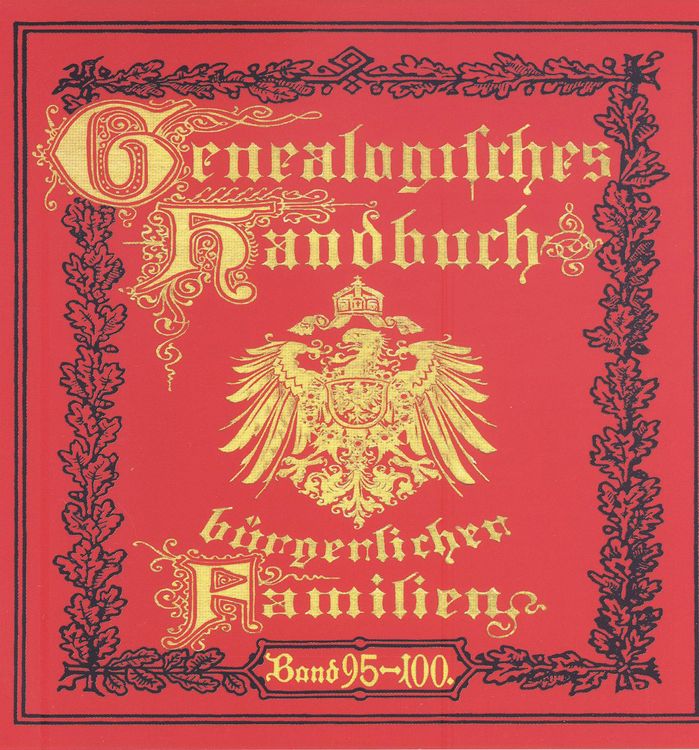 Produktbild: Deutsches Geschlechterbuch - CD-ROM. Genealogisches Handbuch b&uuml;rgerlicher Familien / Genealogisches Handbuch b&uuml;rgerlicher Familien B&auml;nde 95-100