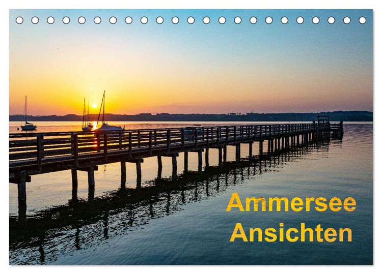 Produktbild: Ammersee-Ansichten (Tischkalender 2026 DIN A5 quer), CALVENDO Monatskalender