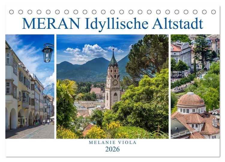 Produktbild: MERAN Idyllische Altstadt (Tischkalender 2026 DIN A5 quer), CALVENDO Monatskalender