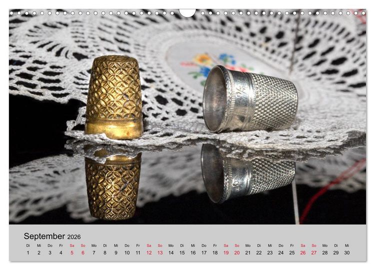 Produktbild: Faden, Nadel, Handarbeit. (Wandkalender 2026 DIN A3 quer), CALVENDO Monatskalender
