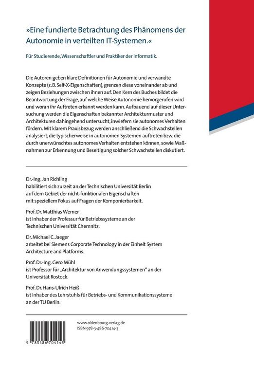 Produktbild: Autonomie in verteilten IT-Architekturen