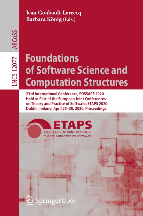 Produktbild: Foundations of Software Science and Computation Structures