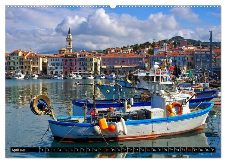 Produktbild: Riviera di Ponente (hochwertiger Premium Wandkalender 2026 DIN A2 quer), Kunstdruck in Hochglanz