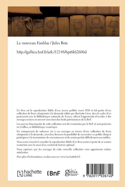 Produktbild: Le Nouveau Faublas