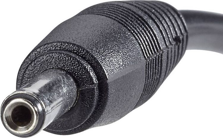 Produktbild: Renkforce USB-Stromkabel USB 2.0 USB-A Stecker, DC Stecker 3,5 mm 1.00 m Schwarz vergoldete Steckkontakte RF-4079667