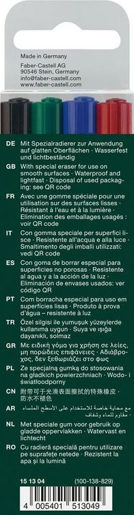 Produktbild: Faber-Castell Marker Multimark 1513 F permanent 4er Set