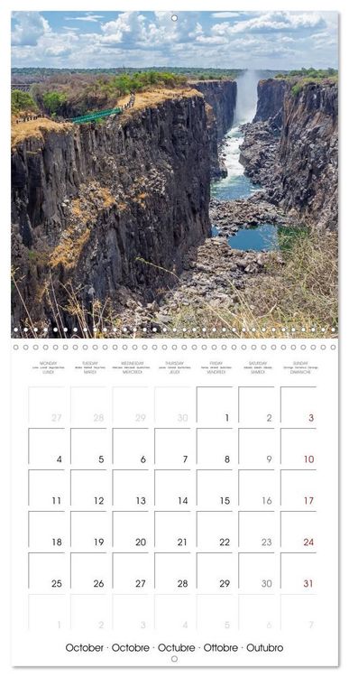 Produktbild: Victoria Falls natural wonders on the Zambezi (Wall Calendar 2027 12 &times; 12 Inch) CALVENDO 12 Month Wall Calendar