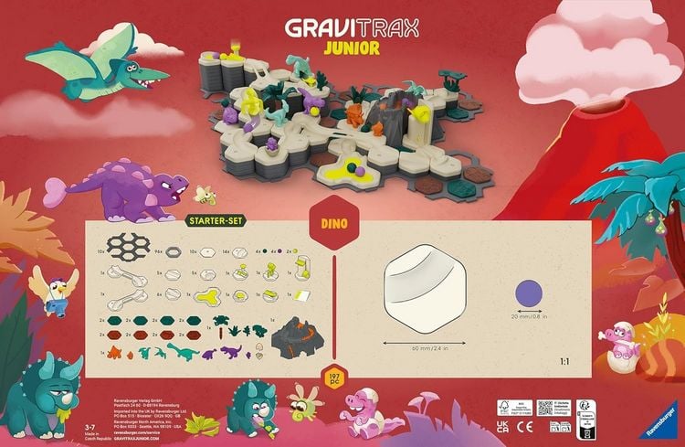 Produktbild: GraviTrax Junior - Starter-Set XXL Dino
