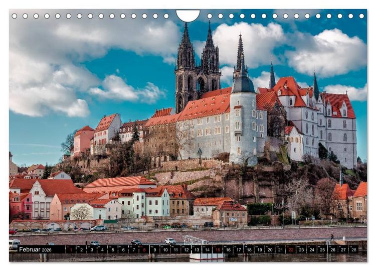 Produktbild: Sachsens Schl&ouml;sser (Wandkalender 2026 DIN A4 quer), CALVENDO Monatskalender