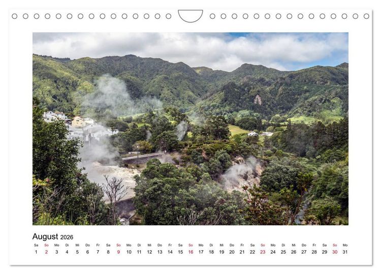 Produktbild: Sao Miguel - Die ganze Vielfalt der Azoren (Wandkalender 2026 DIN A4 quer), CALVENDO Monatskalender