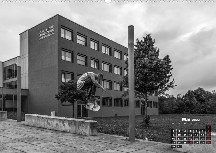 Produktbild: Auf dem Skateboard (Wandkalender 2022 DIN A2 quer)