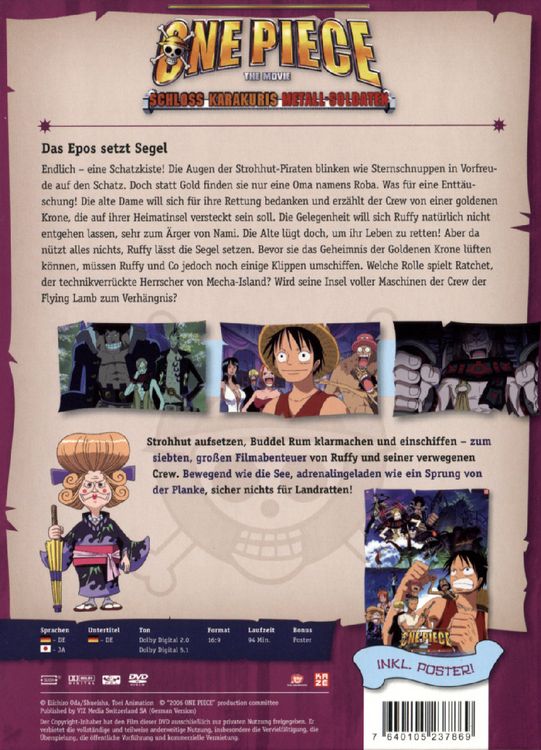 Produktbild: One Piece - 7. Film: Schlo&szlig; Karakuris Metall-Soldaten [LE]
