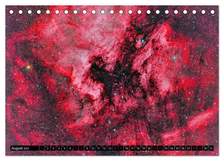Produktbild: Farbiges Weltall (Tischkalender 2027 DIN A5 quer), CALVENDO Monatskalender