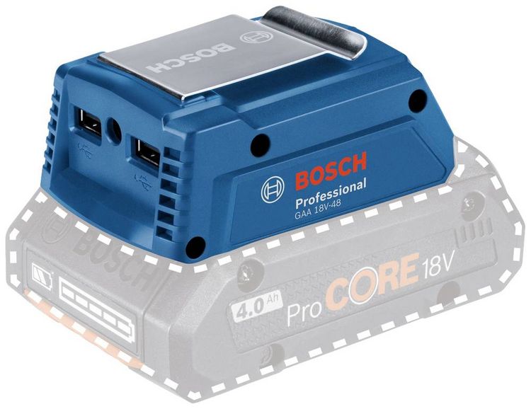 Produktbild: Bosch Professional GAA 18V-48 USB-Ladestation 06188000L6 ohne Akku, ohne Ladeger&auml;t